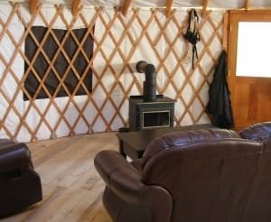 Yurt interior